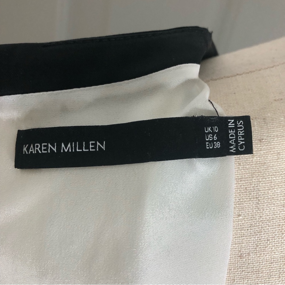 Karen Millen | Stretch Shift Dress | Tropics abstract Print | Sz 6 - Picture 11 of 12